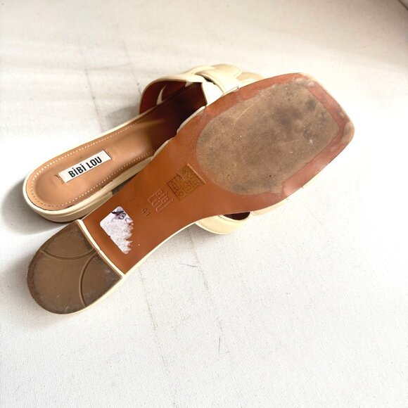 Bibi Lou Nude Beige Classic Slides 41 - Picture 6 of 7